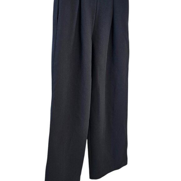 Anthropologie Corset Bow Pleated Wide-Leg Trousers, Black, High Rise, Size 6 - Picture 10 of 11